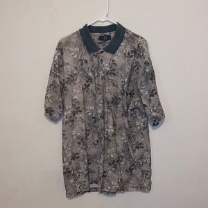 Floral Casual Dress Green shirt